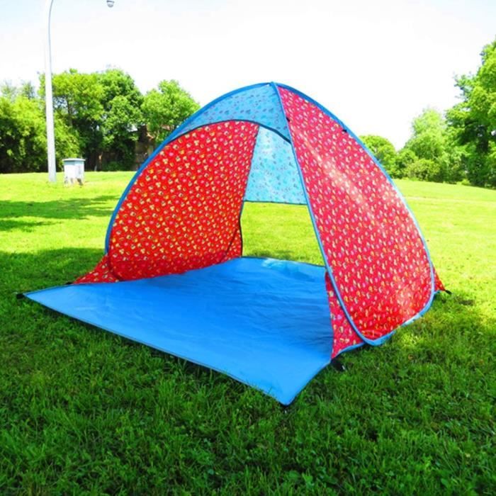Abri Soleil Pop-up Tente De Plage Pop-up 4-6 Personnes - UPF 50+ Tente Plage Elegear