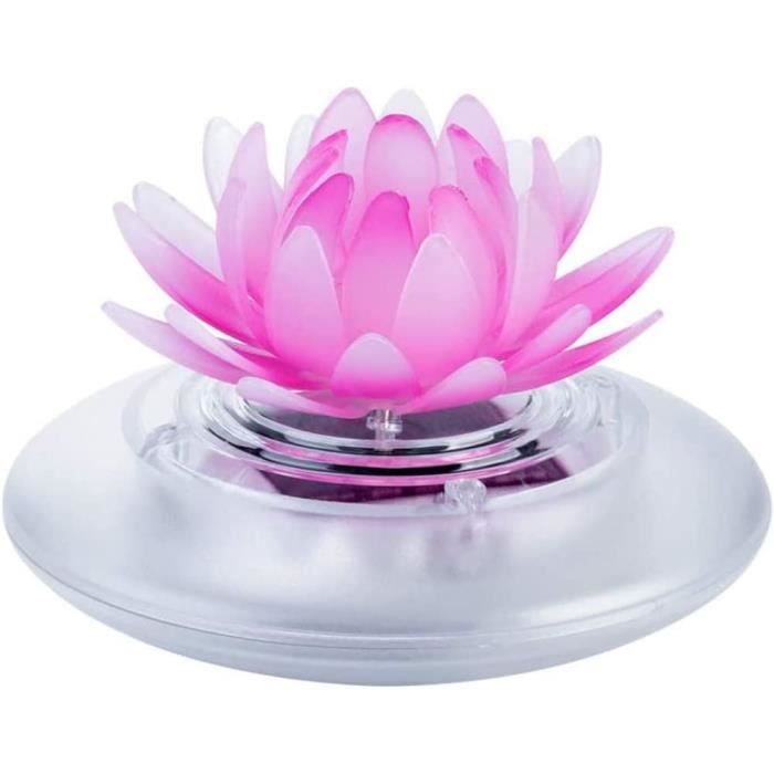 Kit De 5 Nénuphars Artificiels Flottants Avec 2 Feuilles De Lotus - Décoration Pour Bassin, Piscine, Aquarium