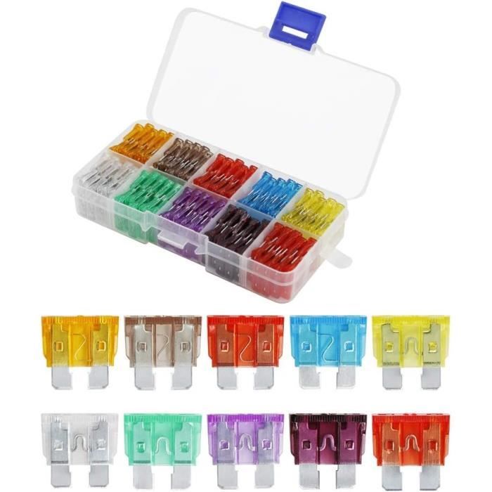Kit De Fusibles Navette 5A 8A 10A 16A 25A - Lot De 5 Pour Voiture, Moto, Camion