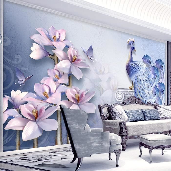 Autocollants Muraux 3D Vase Et Fleurs - Lot De 3, PVC, Blanc - Décoration Salon, Chambre, Bureau