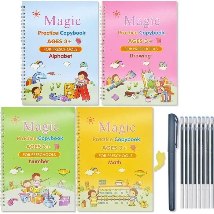 Cahier Réutilisable Rocketbook Flip - Format A4 - Effaçable à L'eau - Stylo FriXion Inclus