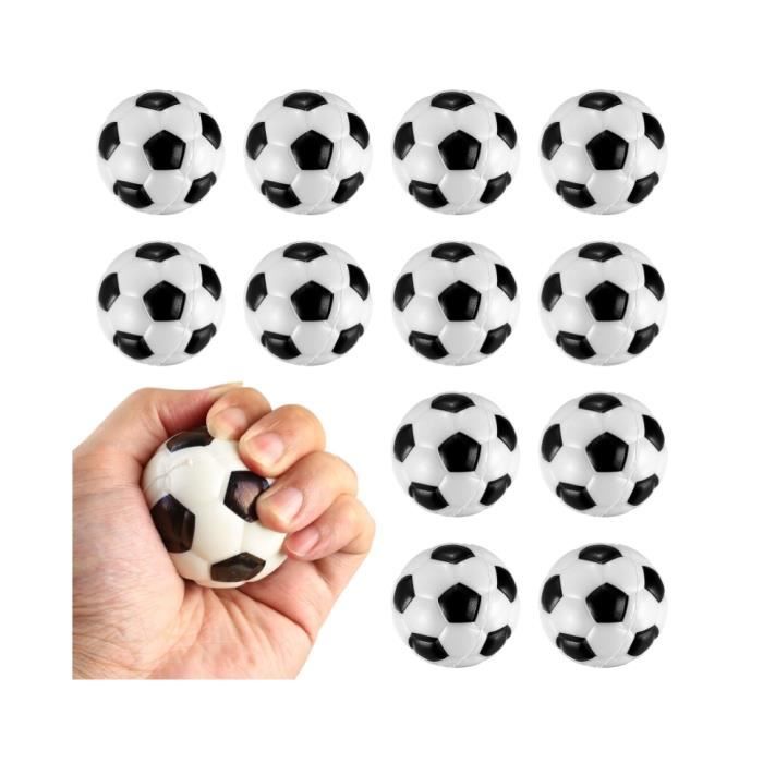 Lot de 10 mini balles anti-stress - 4 cm - Pour le sport - En mousse - Pour  enfants et adultes - Cadeau de football pour garçon