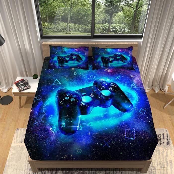 Tapis De Jeu Console Rétro – Manette De Dessin Animé, Antidérapant TPR, Super Doux, Lavable Machine, Pour Chambre Ou Salle De Jeu