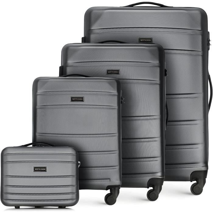 Sac de Voyage à Roulettes Noir Taille Cabine (55cm) – Le Monde Du Bagage