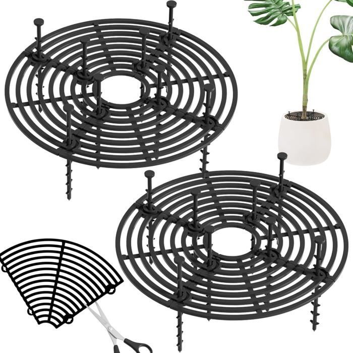 Grille pour Pots de Fleurs,4 Pcs Grille pour Plantes, Protection pour Pots de Fleurs pour Chats