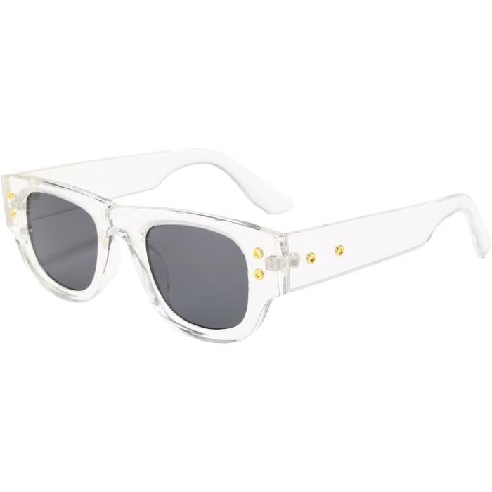 Lunettes soleil rectangulaires vintage - style rétro unique