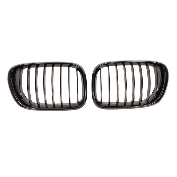 2 GRILLE DE CALANDRE NOIR BRILLANT POUR BMW X5 E53 PHASE 1 DE 5/2000 A 12/2003