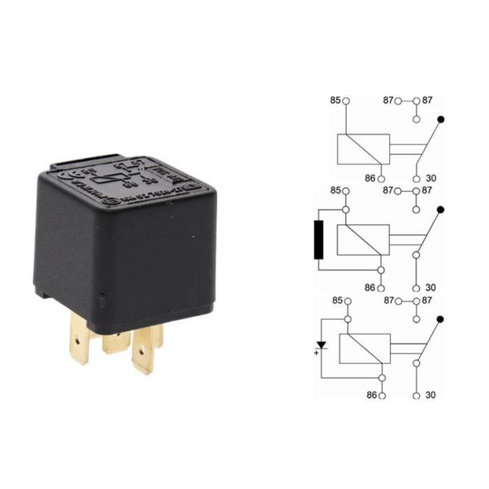 Relais universel 12 V 30 A 5 plots