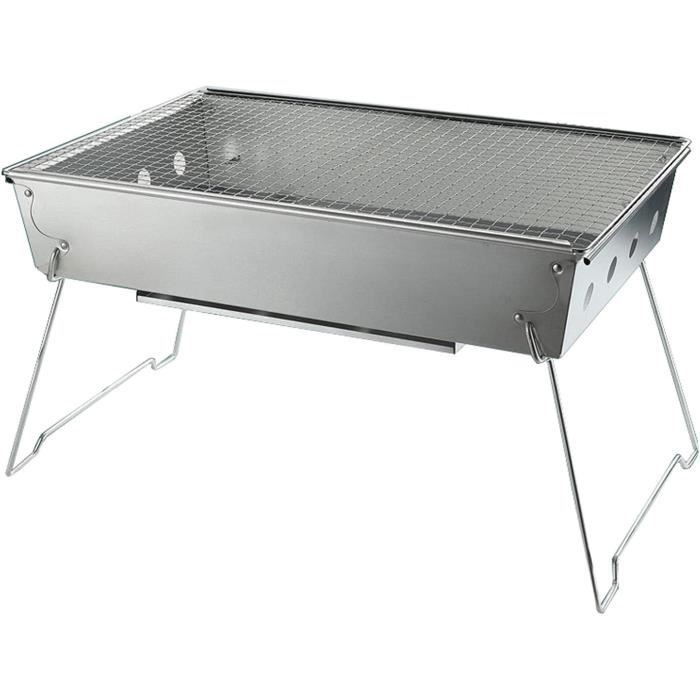 Barbecue Portable de Jardin extérieur Camping Boîte de Bambou Portable