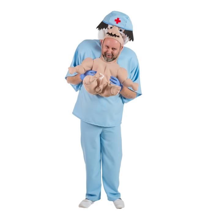Deguisement Humoristique Bebe Porte Par Son Docteur Adulte Taille Unique Deguisement Pour Adulte Costume Soiree Deguisee Carn Cdiscount Jeux Jouets