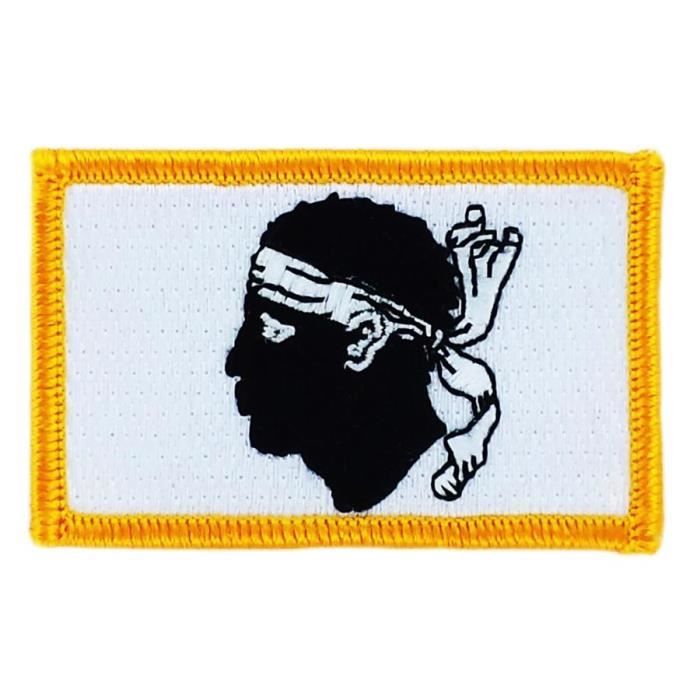 Ecusson ancien CORTE Corse Insigne Patch tissu circa 1970