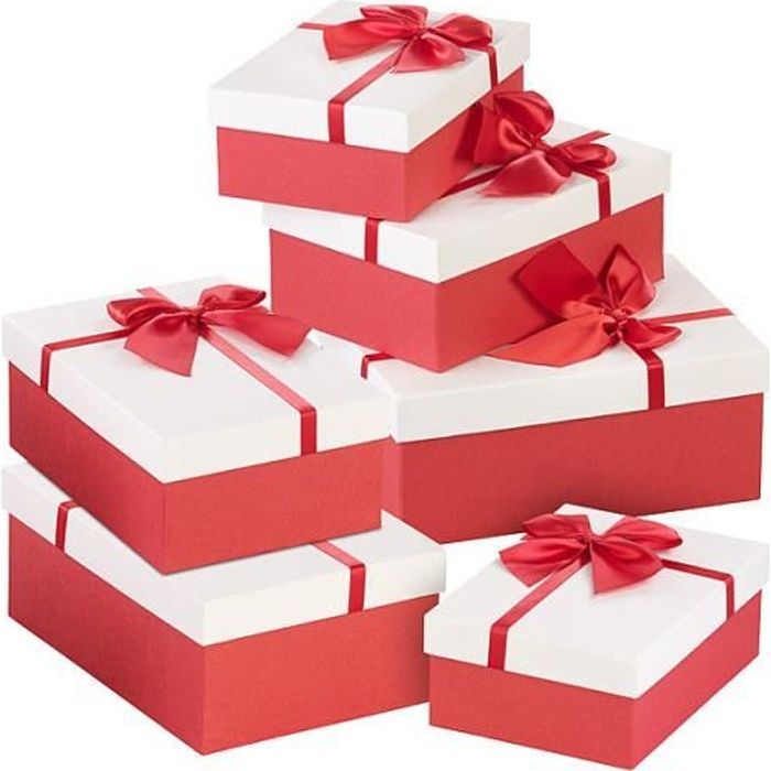 Lot de 10 boîtes d'expédition Boîte Cadeau Noel Fournitures de Fête Anniversaires JYTZ 10 Pièces Boîtes en Carton de 14,5 x 8,5 x 10,5 cm Coffrets Cadeaux Facile à Assembler pour L'artisanat 