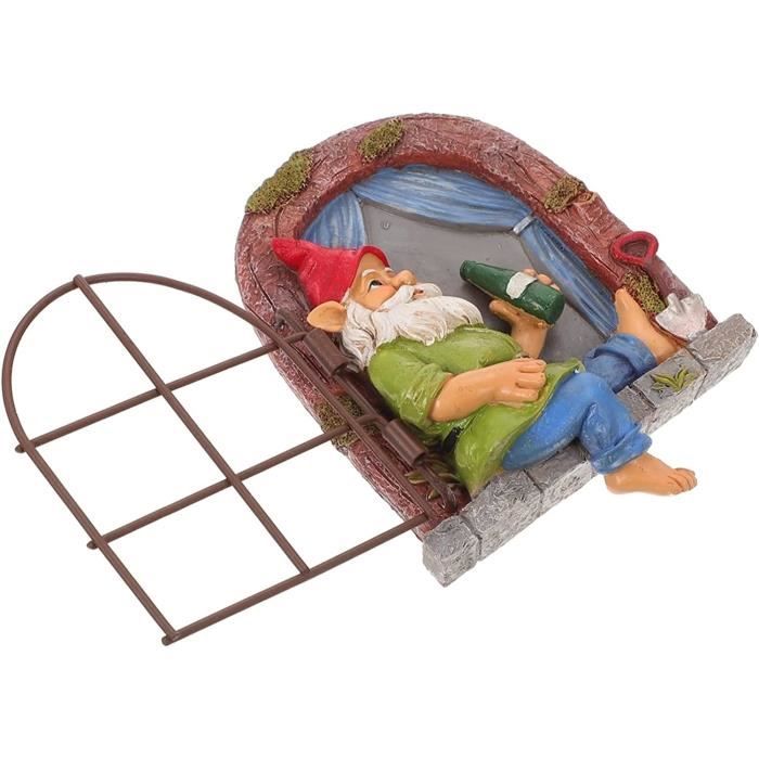 Statuette écureuil En Résine Pour Jardin - Décoration Extérieure Réaliste 13x18x31 Cm, Résistante Aux Intempéries