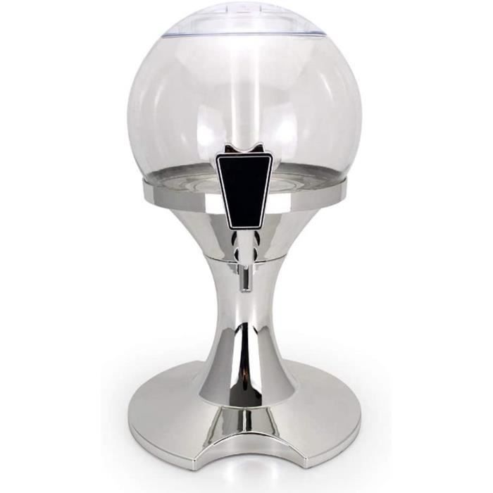 Colonne à Bière / Distributeur De Boissons 4.0L - Avec Refroidissement à Glace - Chrome - Pour Fêtes