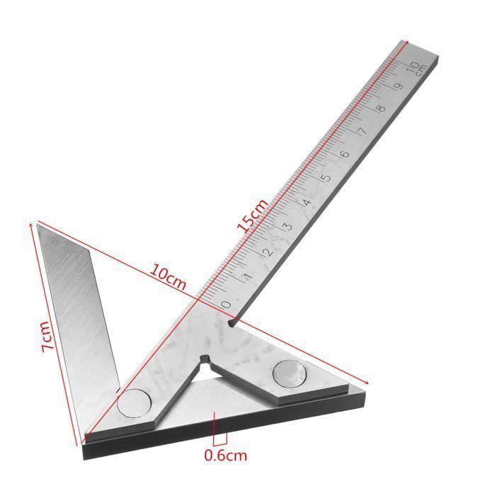 Mesure d'angle de centrage, règle d'angle de rapporteur, centrage