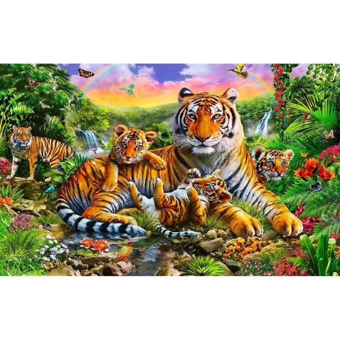 Qingdewan Gorille coloré Adultes Puzzle Classique Jigsaw Puzzles 1500 Pieces Enfants Créatif en Bois Jouet Jeu Cadeau