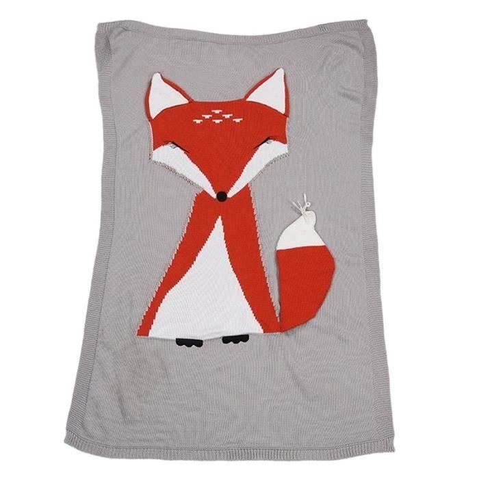 1 Pcs Dessin Anime Bebe Envelopper La Couverture Couverture Douce Bebe Literie Enfant Tricote Nouveau Ne Renard Couverture Filles Achat Vente Couverture Plaid Bebe Cdiscount