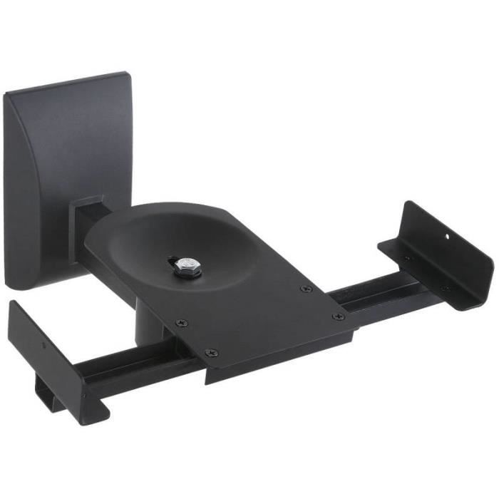 Support mural pour haut-parleur Techly ICA-SP SS201 - Noir - Plage de réglage 135-280mm - Poids max. 25kg