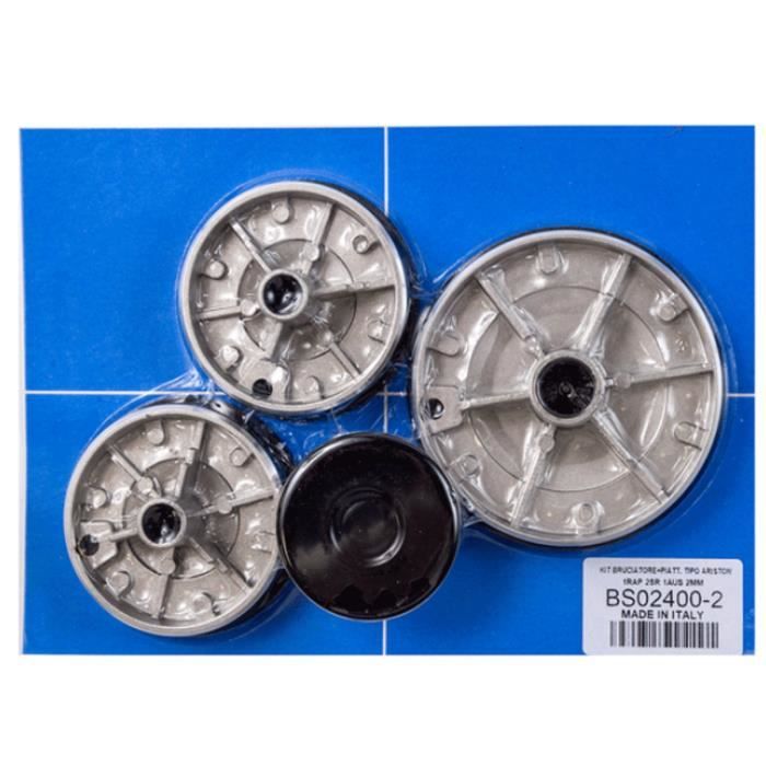 Kit 4 bruleurs - Plaque de cuisson - CANNON, 2I MARCHI, ARISTON HOTPOINT, SCHOLTES, INDESIT (109321)
