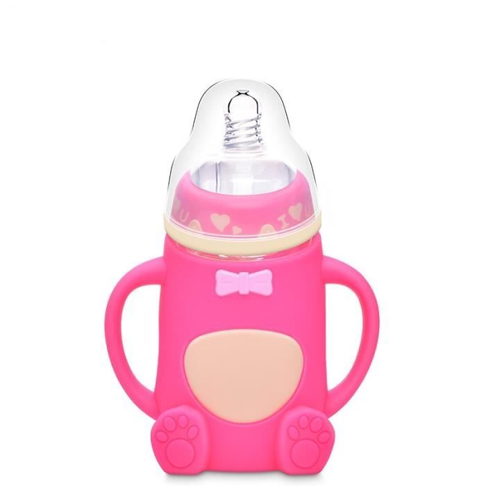 Poignées De Biberon En Silicone Col Large - Lot De 2, Ergonomique Pour Petites Mains, Sans BPA