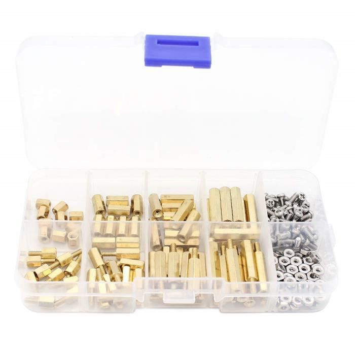 Lot De 20 Entretoises Hexagonales Uxcell - M3x30mm+6mm - Laiton - Mâle/Femelle