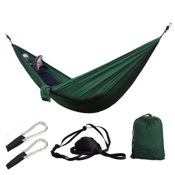 Camping Hamacs Moustiquaire Portable Parachute Tente Deux Personnes 260x140cm Capacité