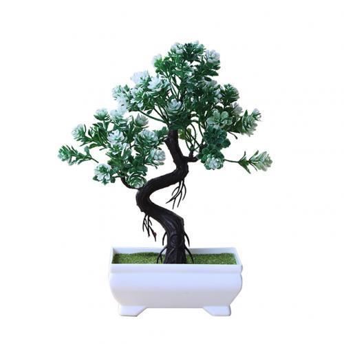 Bonsaï Artificiel Pin Rose AIBAOBAO - 25x22cm - Décoration Maison Bureau Sans Entretien