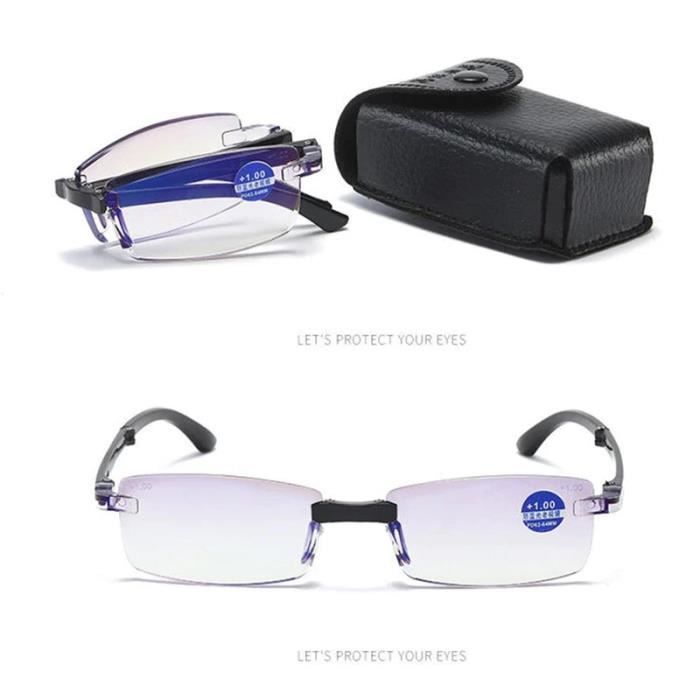 LUFF Lunettes De Lecture Sans Monture Anti Lumière Bleue – Confort Métal Ultra Léger Pour Homme Et Femme, Idéal Ordinateur & Lecture