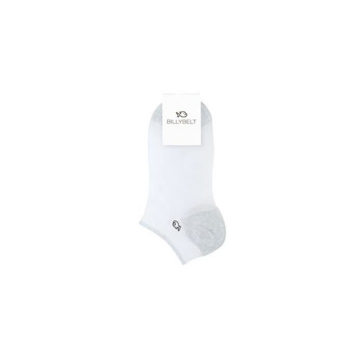 Socquettes paillettes femme - Billybelt - Blanc/argenté - Taille unique - Usage occasionnel