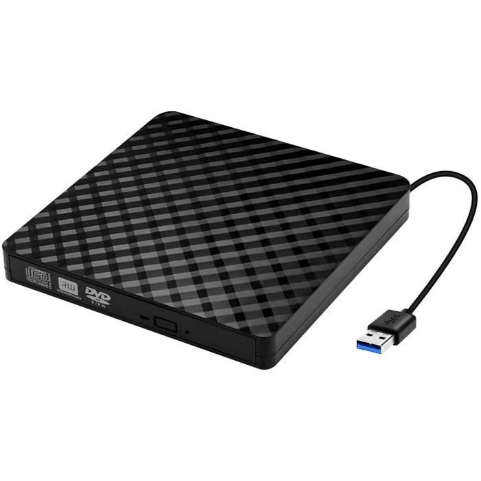 Disque dur externe portable ODD & HDD lecteur-graveur USB 3.0 haute vitesse  - Cdiscount Informatique