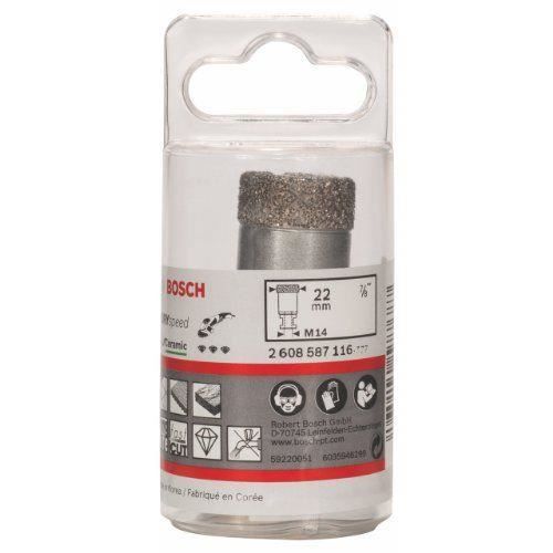 Bosch 2608587116 Scie-trépan diamantée à sec Dry Speed Best for Ceramic 22 x 35 mm 1 pièce