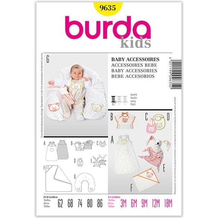 Burda B9635 Patron De Couture Accessoires Bebe 19 X 13 Cm Cdiscount Beaux Arts Et Loisirs Creatifs Burda B9635 Patron De Couture Accessoires Bebe 19 X 13 Cm Cdiscount Beaux Arts Et Loisirs Creatifs