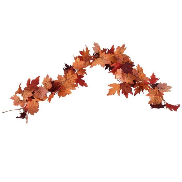 EJ.life fausse feuille d'automne Guirlande d'érable artificielle décorative  guirlande de feuilles d'automne décoration - Cdiscount Maison