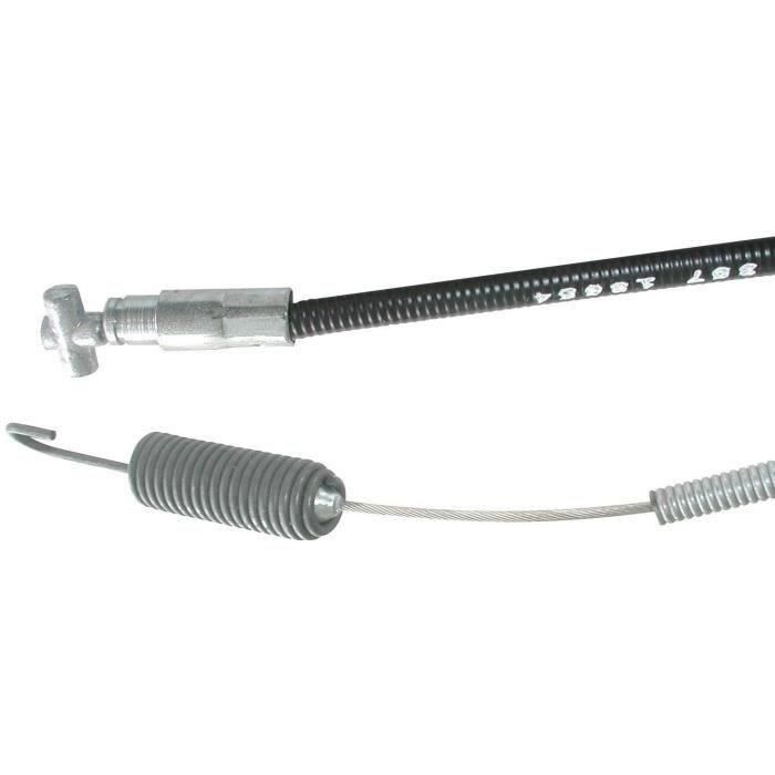 Câble d'embrayage adaptable pour motobineuse AYP avec ressort de compensation (63,5mm)