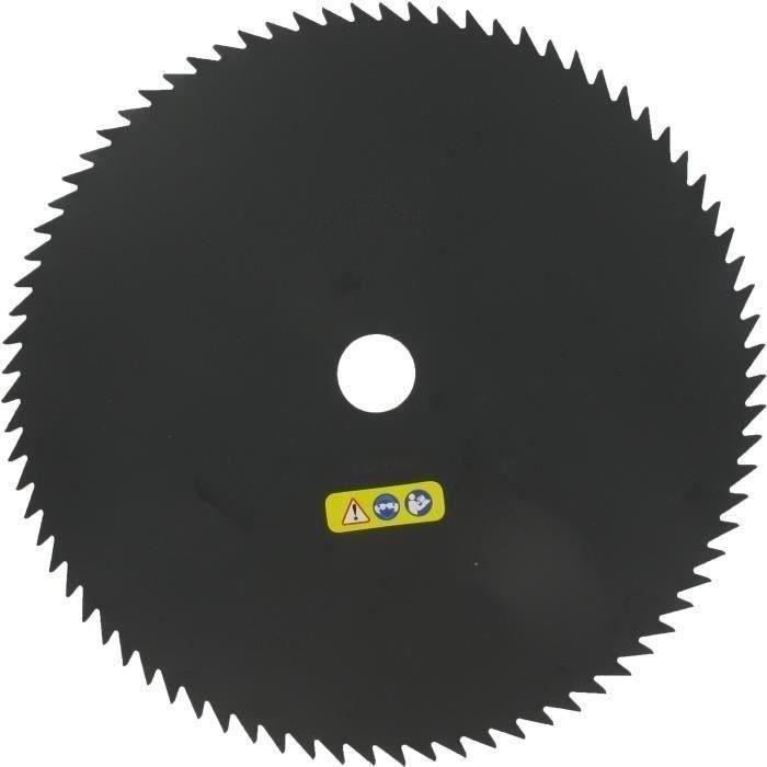 Lame 80 dents adaptable pour débroussailleuse - Coupe de 250mm, alésage: 25,4mm, épaisseur: 1,9mm