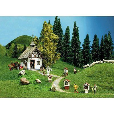 Faller ho b-234 maquette chapelle de montagne du col falzarego eglise montagnard - Collection