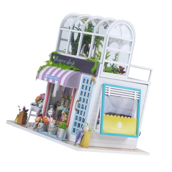 Miniature Sushi Bar DIY – 1/24 – 22,5x17,5x19,5 Cm – Kit Complet – 14 Ans+ – Éclairage LED Optionnel