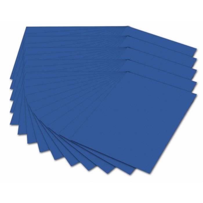 Folia Carton Photo 614/50 35300 G/M², DIN A4, 50 Feuilles, Bleu Roi - 4001868614350