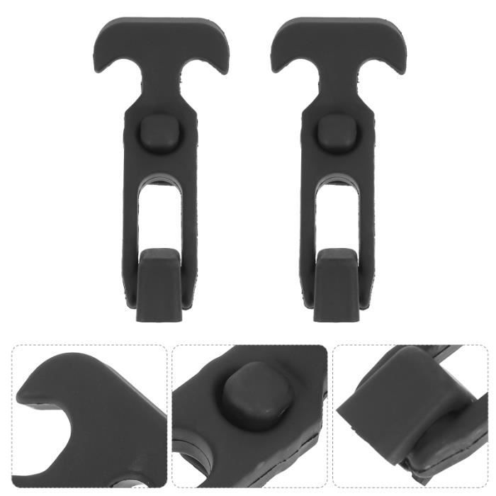 Fermoirs à Poignée En T En Caoutchouc Flexible - Lot De 4 - Pour Glacière, Boîte à Outils, Chariot