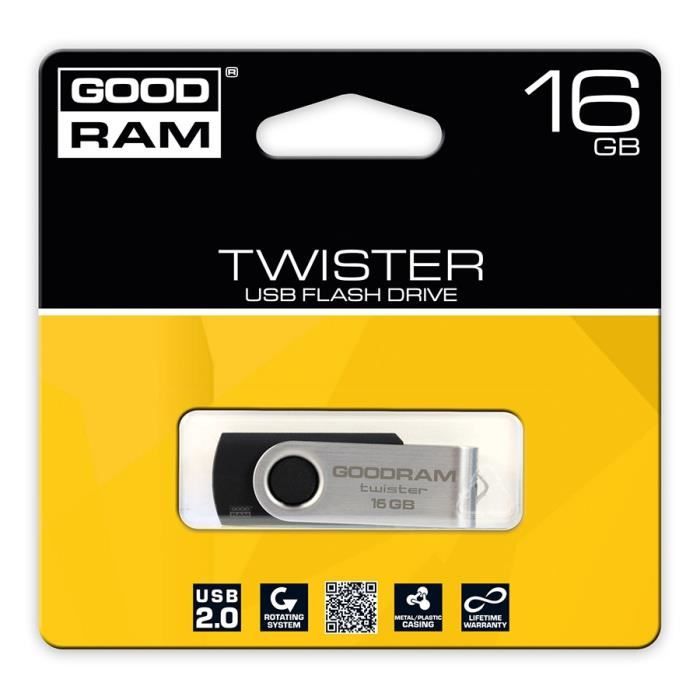 Goodram - Clé USB - 16 Go - USB 2.0 - sans blister - noir Pas Cher