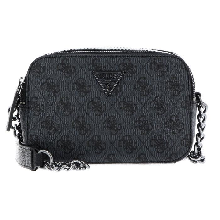 GUESS Noelle Crossbody Camera Bag Coal [116686] Gris, Noir Cdiscount Bagagerie Maroquinerie