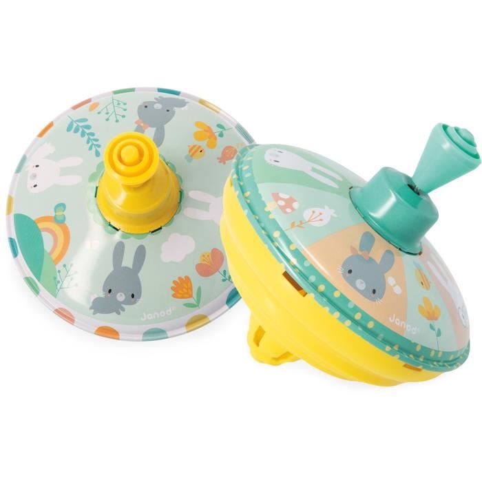 Jouet pour enfant - JANOD - Bromtol Konijntjes - Bois - Blanc et gris - Intérieur