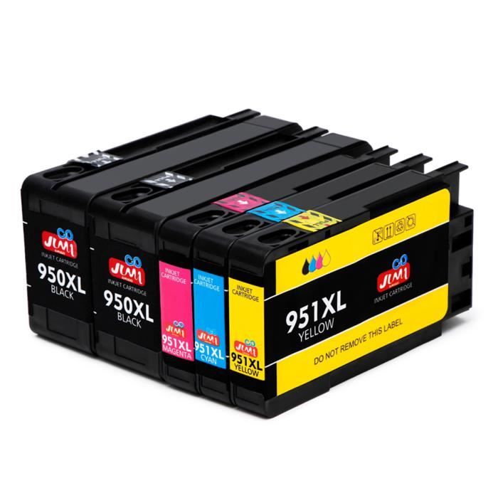 Cartouches Compatibles 950 XL Noir Et 951 XL Couleur Haute Capacité - Pour HP OfficeJet Pro