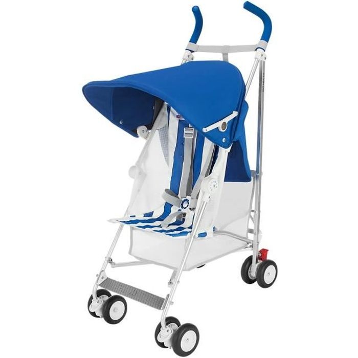 MACLAREN Poussette Canne Bébé Volo Bleu/Blanc - Cdiscount Puériculture &  Eveil bébé