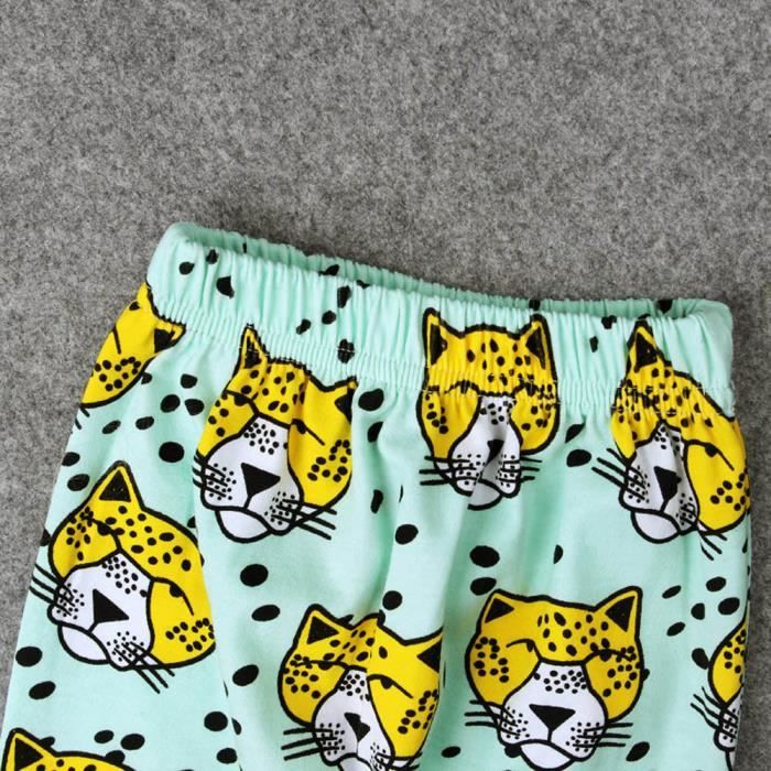 Bebe Male Et Femelle Dessin Anime Sarouel Leopard Guepard Leggings Vert Cdiscount Pret A Porter