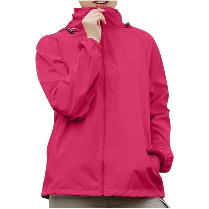 Veste De Pluie Femme,ImperméAble à Capuche Pour Femme Summer