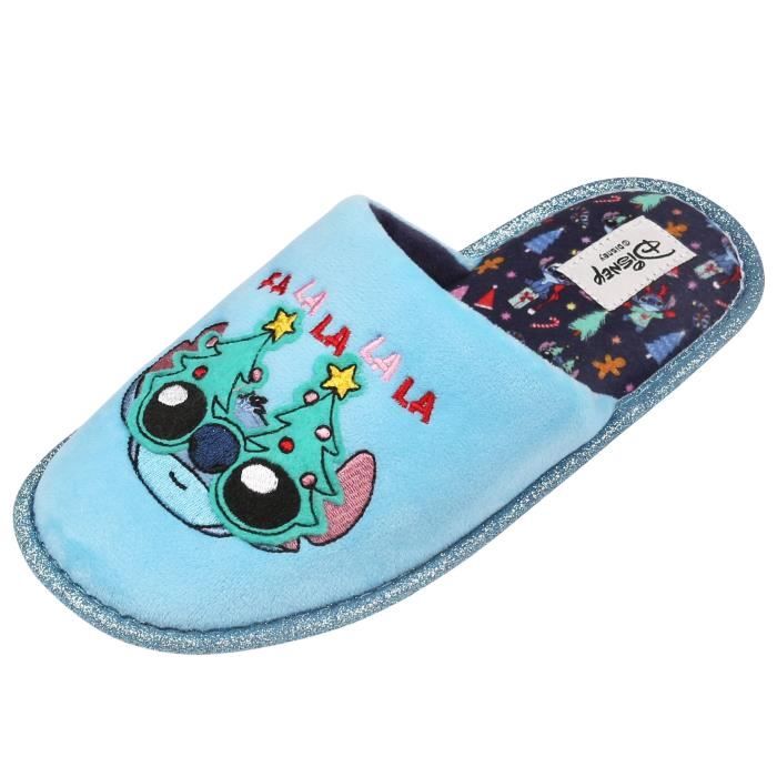 Chaussons de Noël Disney Stitch pour femmes - Bleu - Licence Disney Bleu -  Cdiscount Chaussures