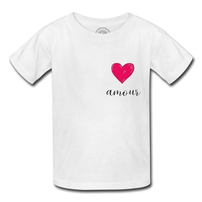 I love coeur T-shirt pour enfant lecture 