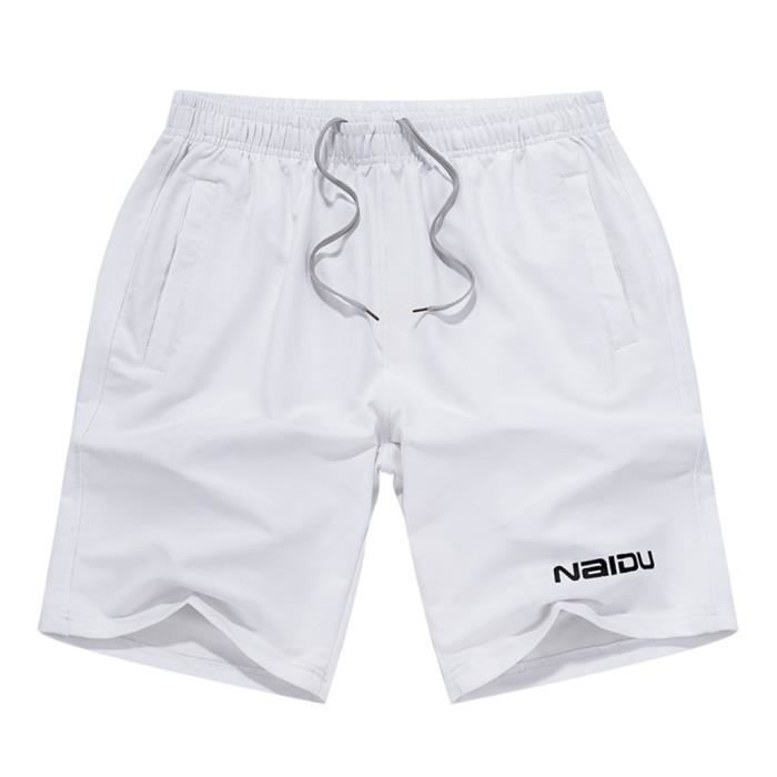 Ete Homme Nouveau Style En Vrac Et De Grande Taille Shorts Pure Color Shorts De Mode Blanc Blanc Cdiscount Pret A Porter