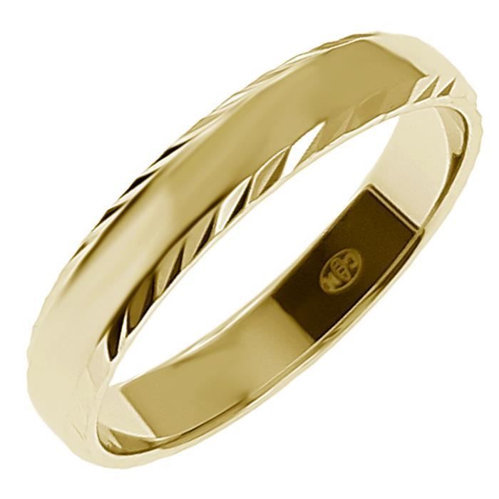 Alliance Bombée Plaquée Or 18 Carats – Taille 68 – Femme – Neuve